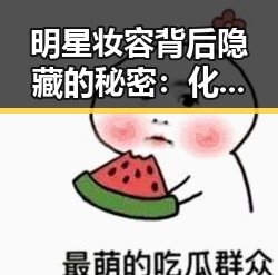 明星妆容背后隐藏的秘密：化妆师揭秘全流程
